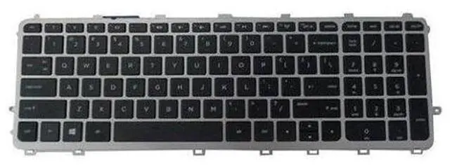 Main image of Keyboard with Silver Frame for HP Envy TouchSmart 15-J 17-J Laptops