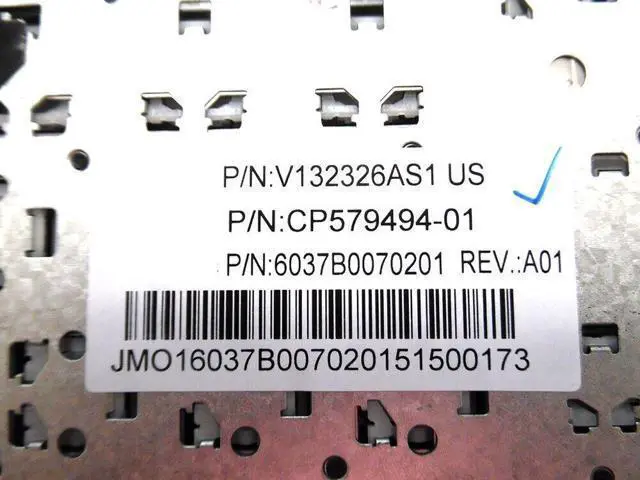 Alt view image 3 of 5 - English US Keyboard For Fujitsu LifeBook UH552 UH572 CP615704-01 CP579494-01
