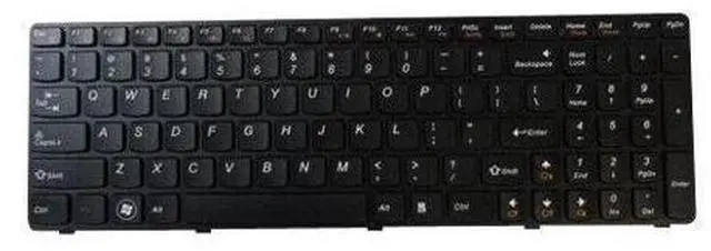 Main image of replacement keyboard for Lenovo G780 Black 25012184 25012401