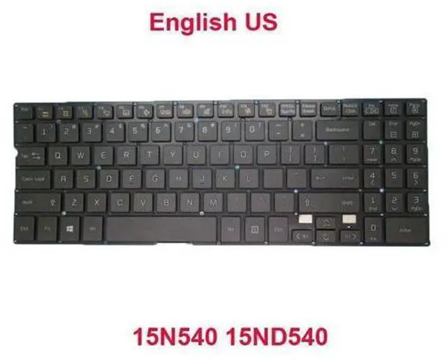 Main image of Keyboard For 15N540 15ND540 SG-59030-XUA SN5840 AEW73429833 Black English US
