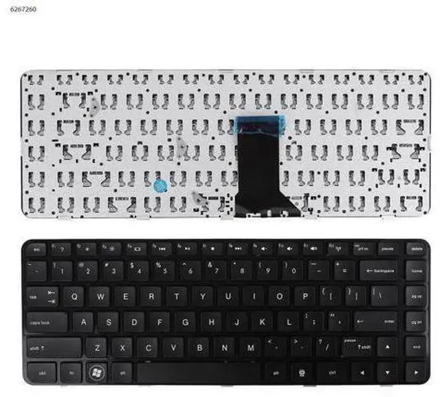 Main image of US Keyboard for HP Pavilion -1000 DV5-2000 GLOSSY FRAME BLACK