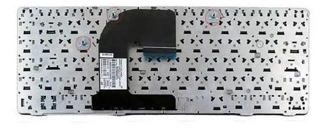 Alt view image 2 of 5 - replacement keyboard for HP EliteBook 8460P BLACK FRAME US NO Pointstick 638525 6037B0054601