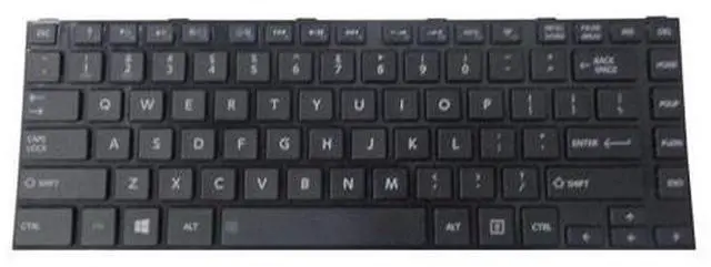 Main image of replacement keyboard for Toshiba Satellite C40-A C40D-A C45-A C45D-A Black