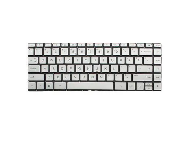 Alt view image 2 of 5 - US Keyboard for HP Air Pavilion 13BE 13-BE1108AU 0215AU Silver Backlit Laptop