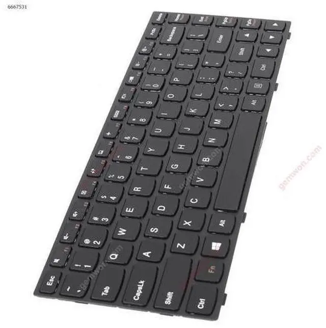 Alt view image 2 of 5 - US Keyboard for LENOVO G40-70 Flex 2 14 BLACK FRAME BLACK Without Foil
