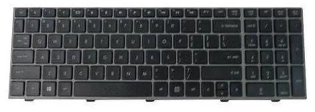 Main image of Keyboard with Silver Frame for HP ProBook 4540S 4545S 4740S 4745S Laptops