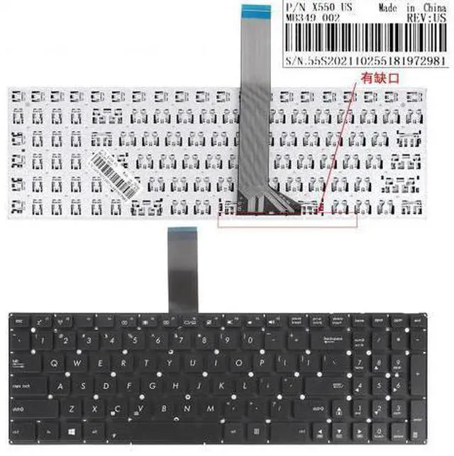 Main image of US Keyboard for ASUS K56 BLACK 14J091900756M 0KNB0-618US0014423000756