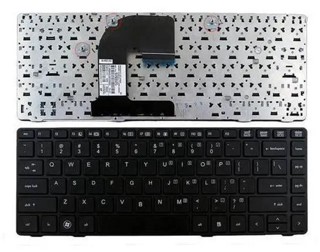 Main image of replacement keyboard for HP EliteBook 8460P BLACK FRAME US NO Pointstick 638525 6037B0054601