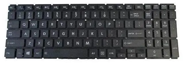 Main image of replacement keyboard for Toshiba Satellite L50-B L55-B L50T-B L55T-B - Non-Backlit