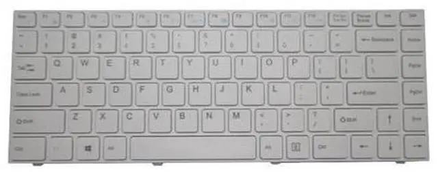 Main image of Laptop Replacement Keyboard For BBEN AK1435 14.1 English US White color With Frame