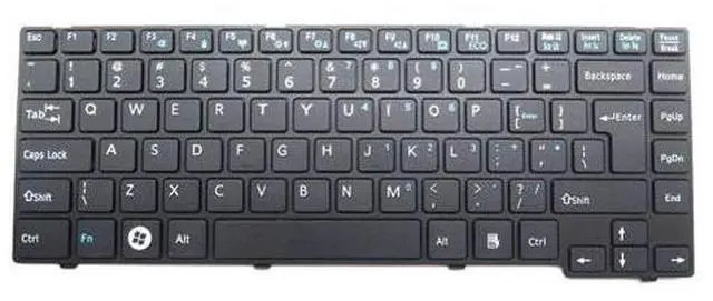 Main image of English US Keyboard For Fujitsu LifeBook UH552 UH572 V132326AK-HF Big Enter