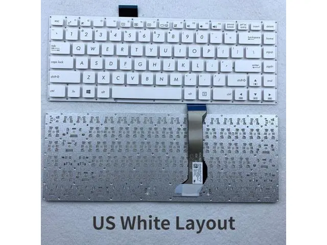 Alt view image 3 of 5 - US Latin White color Keyboard For ASUS E402 E402M E402MA E402SA E402S E403SA Series