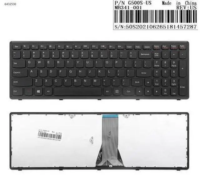 Main image of US Keyboard for Lenovo G500S S500 Flex 15 BLACK FRAME BLACK For