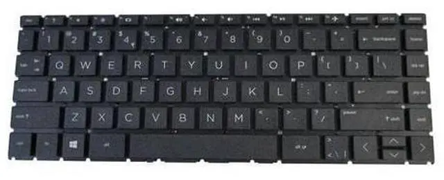 Main image of Black Keyboard for HP Pavilion 14-DH 14T-DH Laptops - Non-Backlit