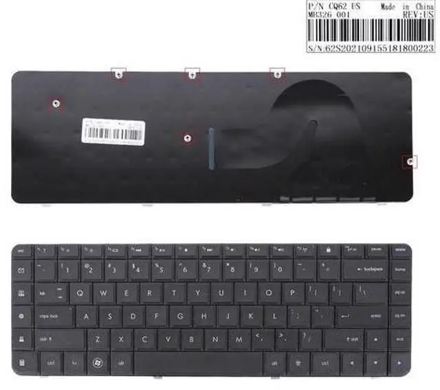 Main image of US Keyboard for HP Compaq Presario CQ62 CQ56 Black AEAX6U00110