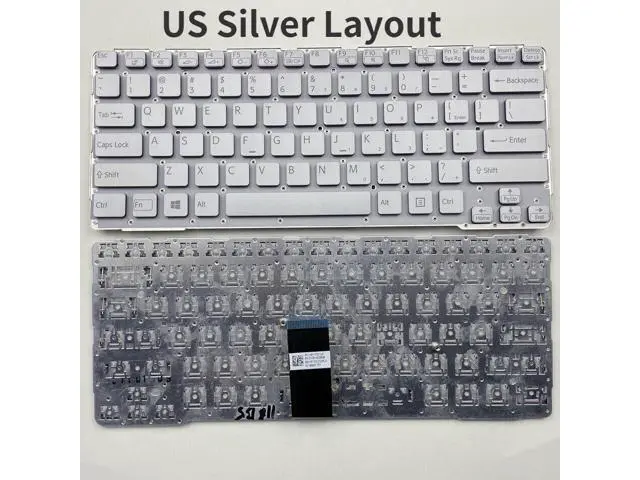Alt view image 3 of 5 - Keyboard For Sony VAIO SVE 14 SVE14 SVS14 SVE14A SVE14A18ECH E14A18ECS E14A17ECP