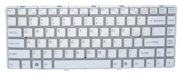 Main image of US Keyboard For SONY For VAIO VPCEA VPC-EA V081678F US 148792421 White color