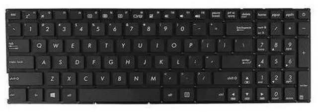 Alt view image 2 of 5 - Keyboard for ASUS X542 X542B BLACK Without FRAME WIN8 US