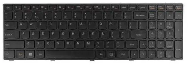 Alt view image 2 of 5 - Keyboard for LENOVO G50-70 BLACK FRAME US BLACK(OEM)