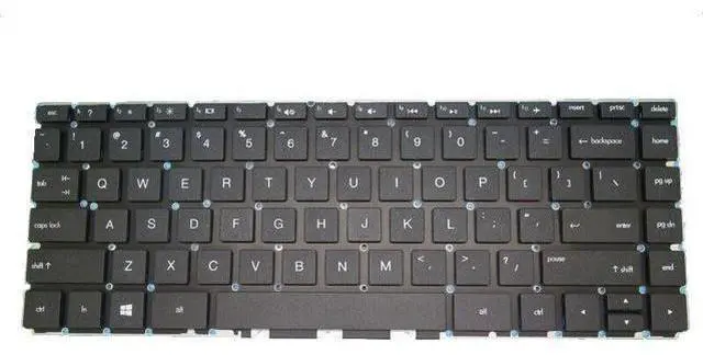 Main image of Laptop Keyboard For HP 14-Black color 14-Black color000 Black Without Frame United States US