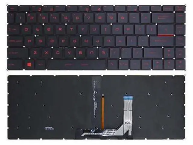 Main image of US Keyboard for MSI GS65VR GF63 MS-16R1 R3 16Q1 PS63 P65 GF63 8RC Red Backlit
