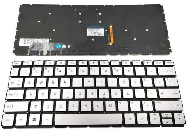 Main image of US Silver Backlit Keyboard for HP Envy 13-D 13-D010NR 13-D040NR 13-D040WM