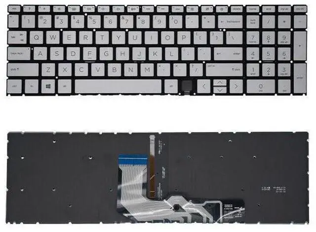 Main image of replacement keyboard for HP ENVY 17-cg 17-cg0000 17m-cg0000 17-cg0019dx US Backlit Silver