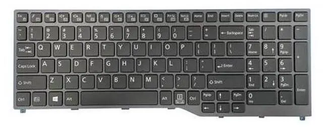 Main image of English US Keyboard For Fujitsu E458 E459 E558 E559 E4511 E5510 E5511 No-Backlit
