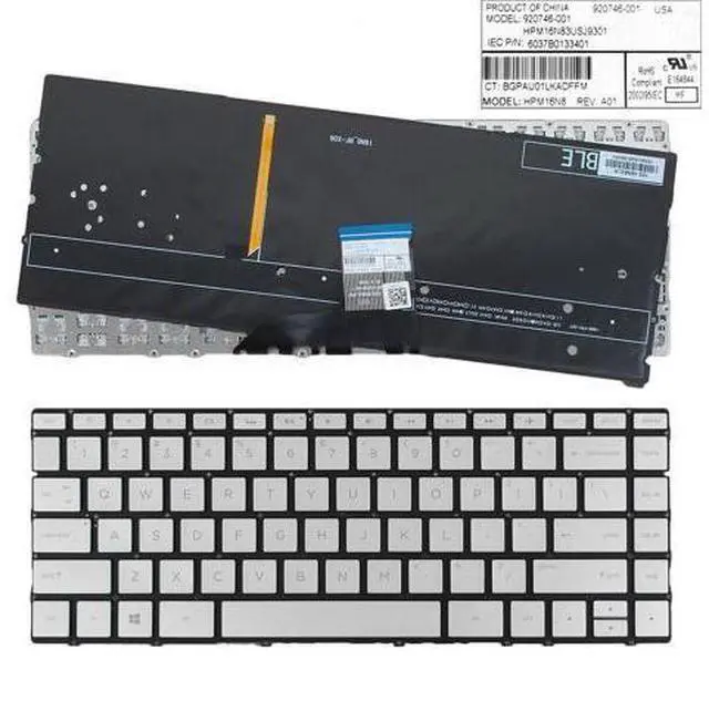 Main image of Keyboard for HP Spectre x360 13-W010CA 13-W013DX 13-W020CA 13-W023DX Backlit US
