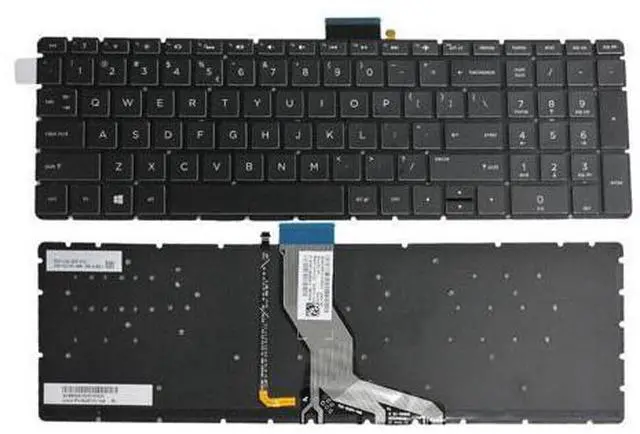 Main image of replacement keyboard for HP 15-CC 15-cc184cl 15-cc553cl Backlight US Black