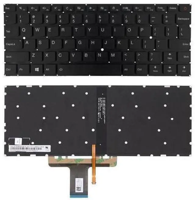 Main image of replacement keyboard for Lenovo Ideapad 710S-13IKB 710S-13ISK 510S-13ISK 310S-13ISK US Black with