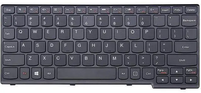Main image of US Black Keyboard for Lenovo 25210861 9Z.N9ZSN.101 NSK-BX1SN 01 25210801