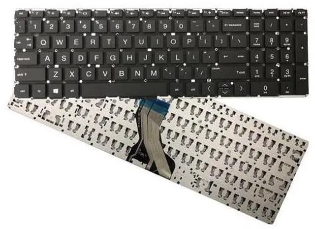 Main image of replacement keyboard for HP 15-db0080ax 15-db0081nr 15-db0081wm Black No Backlit Networking