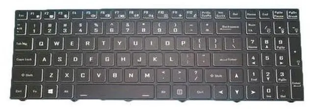 Main image of English US Keyboard For Sager NP8356 NP8358F2 NP8358F2-S NP8377 NP8378F2