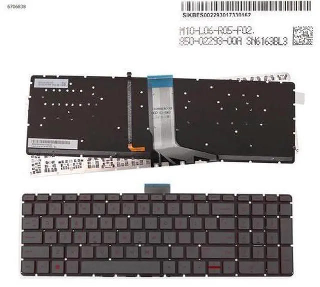 Main image of US Keyboard for hp Envy x360 m6-w000 m6-w015dx/w100/w103dx Backlit Red Printing