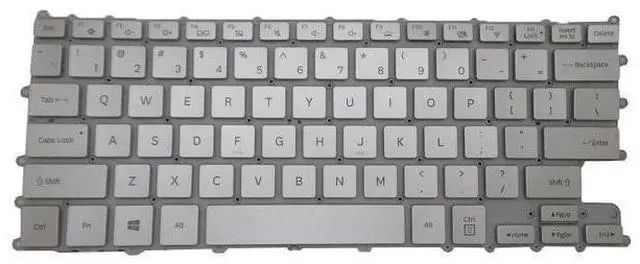 Main image of Keyboard For Samsung NP900X3N 900X3N English US Backlit Without Frame Silver