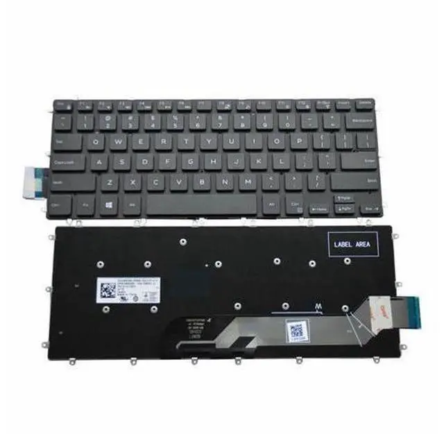 Main image of US Black Keyboard for Dell Vostro 14 5468 3480 3481 3490 3491 NO frame