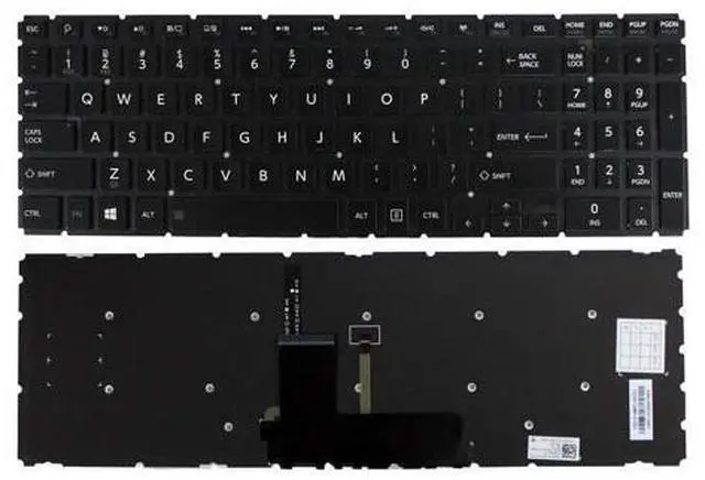 Main image of US Keyboard With Backlit replacment for Toshiba Satellite S55t-B5134 PSPQ8M