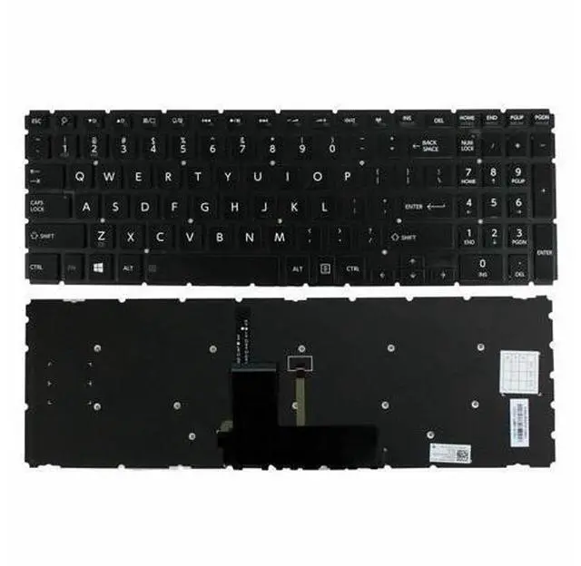 Main image of US Backlit Laptop Keyboard For Toshiba Satellite AEBLYU01010 TBM14M73USJ920
