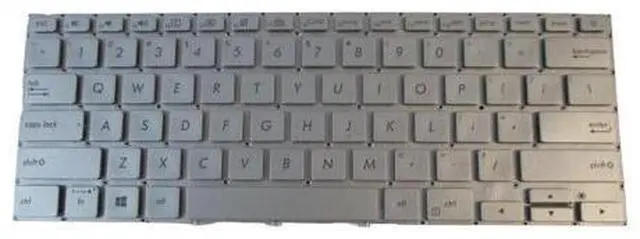 Main image of replacement keyboard for Asus ZenBook 14 UX433FA UX433FN Silver Backlit