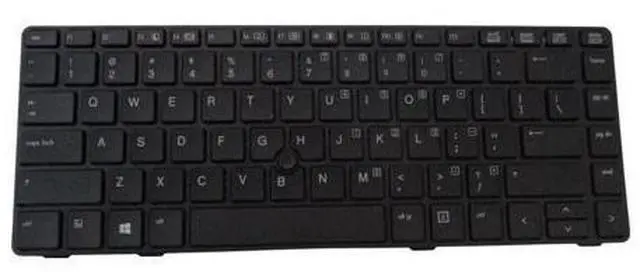 Main image of replacement keyboard for HP EliteBook 8460P 8470P Black with Pointer