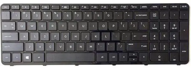 Main image of US Black Keyboard for HP P/N 725365-001 720670-001 AER68U00110 R68 AER68U00410