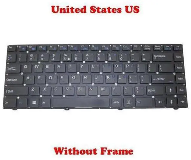 Main image of Keyboard For CLEVO W540EU MP-12B83U4-4303W 6-80-W7401-010-1 English US No Frame