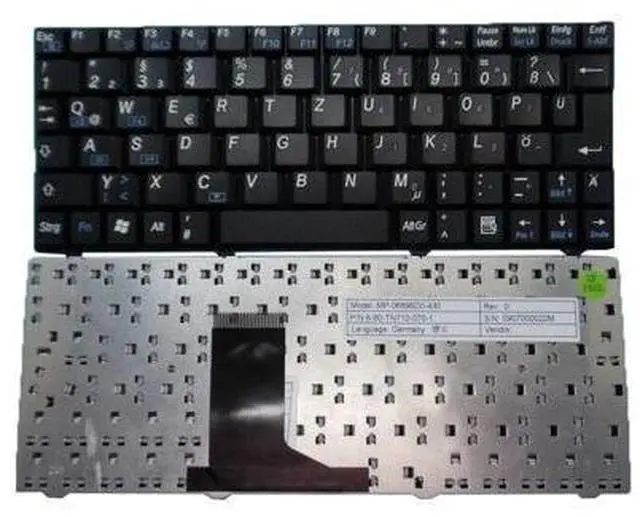 Main image of Keyboard For CLEVO MP-06896D0-430 6-80-TN710-070-1 MP-06896DO-430 German GR Blac