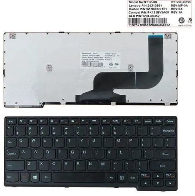 Main image of Keyboard for LENOVO YOGA 11S BLACK FRAME BLACK(For Win8) US