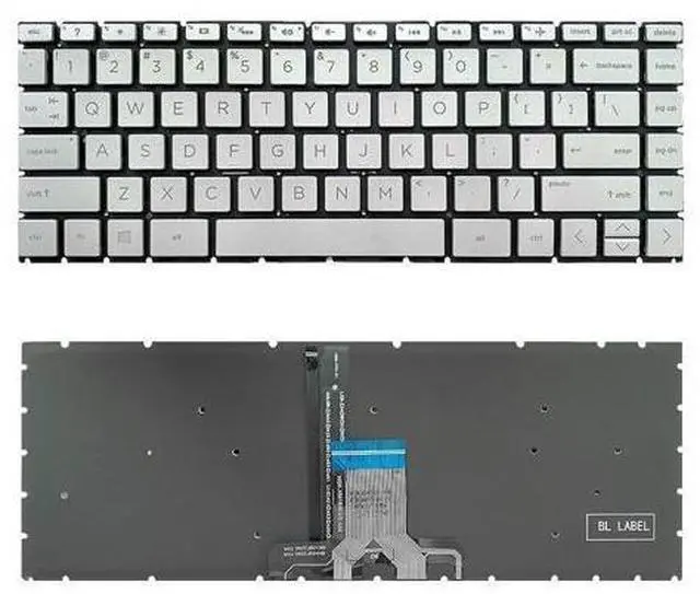 Main image of Laptop US Keyboard For HP 14-DH000 United States US Silver with backlight