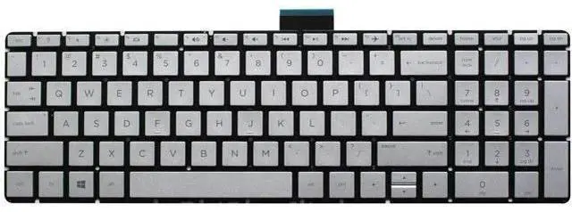 Main image of US Silver color Keyboard for HP 15-BW006CA 15-BW00615-BW006WM 15-BW007CA 15-BW007CY