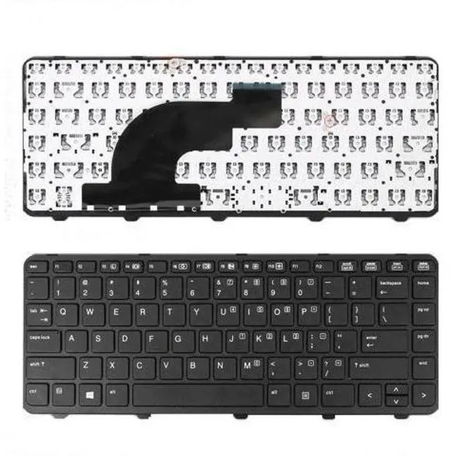 Main image of Keyboard for HP PROBOOK 640 G1 645 G1 US 738687-001 Win8 BLACK FRAME BLACK