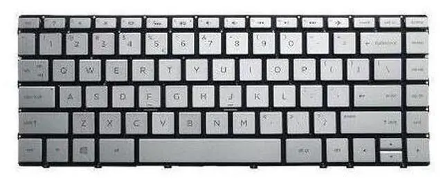 Main image of Laptop US Keyboard For HP For ENVY 13-AH 13-AH0000 With Backlight Sliver