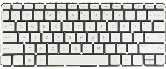 Main image of US Silver Backlit Keyboard for HP ENVY 13-AB 13-AB020NR 13-AB016NR 13-AB077CL
